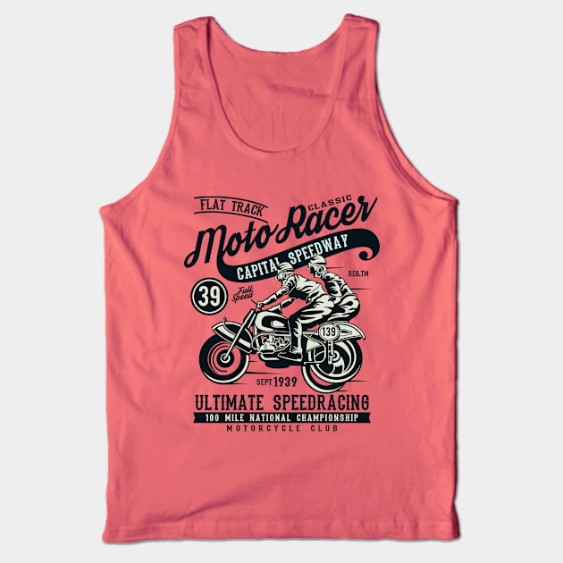 Motorcycle Racing Tank Top by lionkingdesign